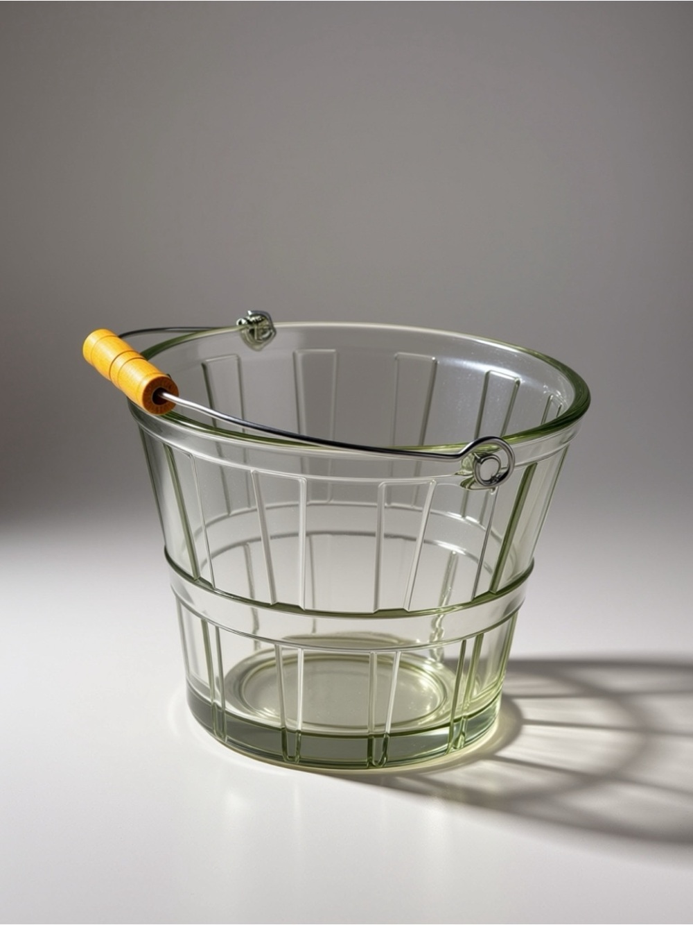 Vintage Anchor Hocking Glass Ice Bucket